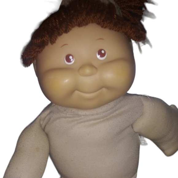 Vintage Heavenly Kids Doll Brown/Red Crochet Yarn Hair Soft Body Girl Doll 1984 - Picture 1 of 7